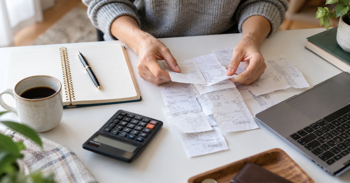 Monthly income tracker and household budget for a South African freelancer