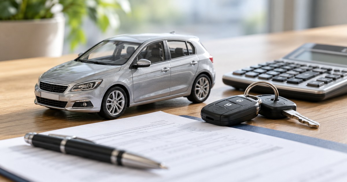 Car finance documents showing monthly instalments and a final balloon payment