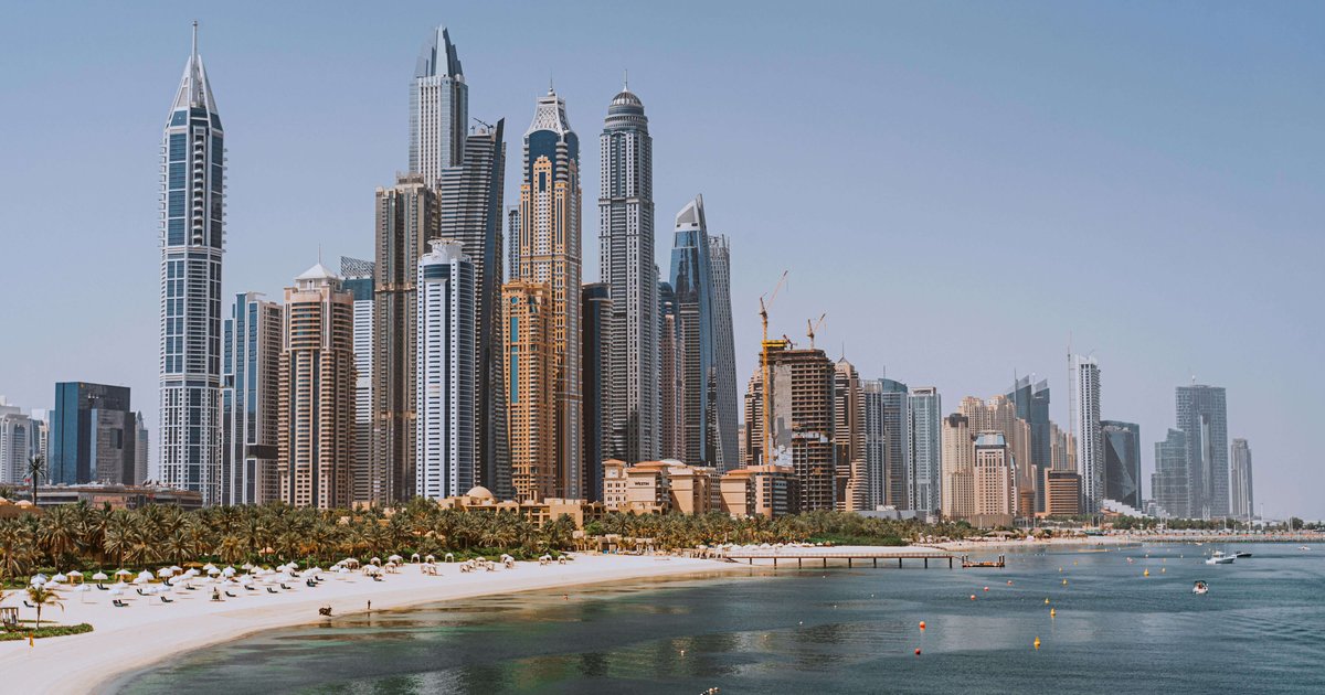dubai skyline beach skyscrapers cost of living south africans 2026