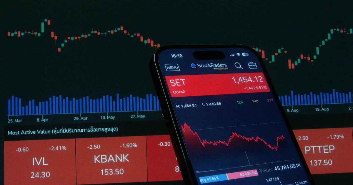 stock market chart phone ETF investing south africa 2026