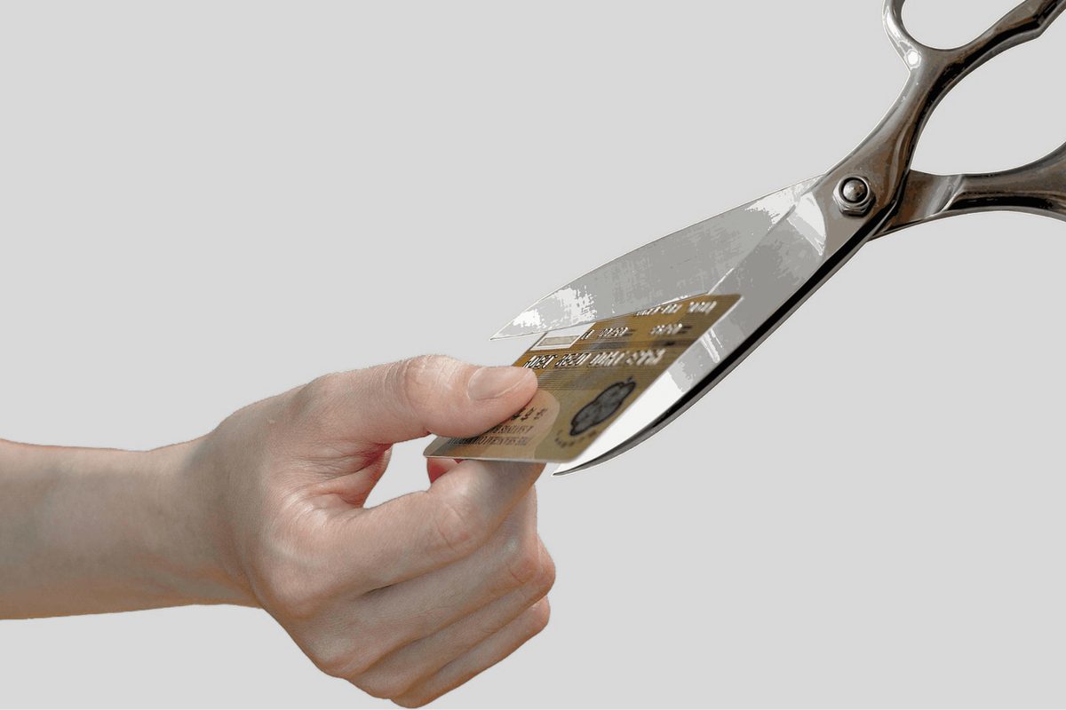 cutting credit card getting out of debt South Africa
