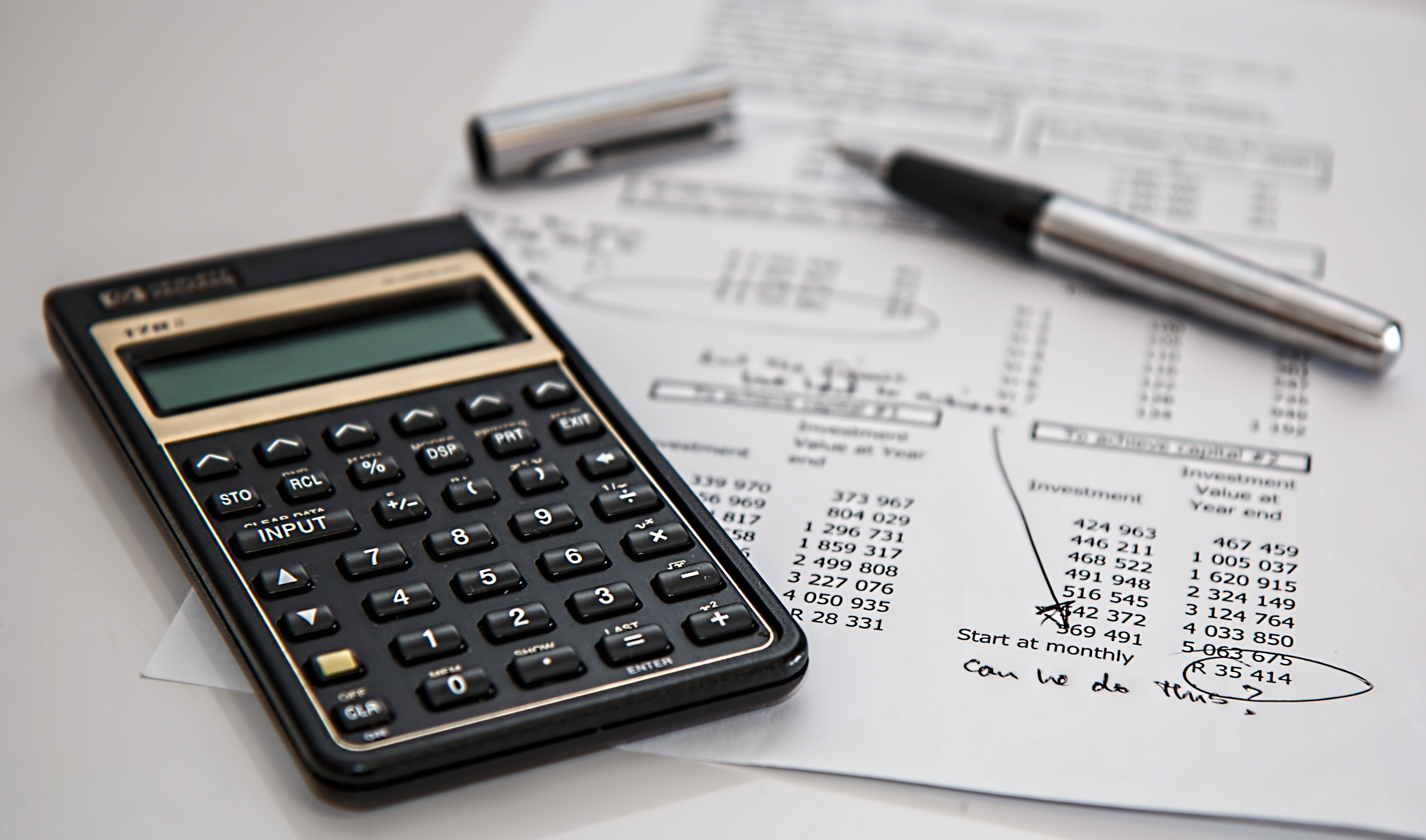 Financial calculator and investment planning