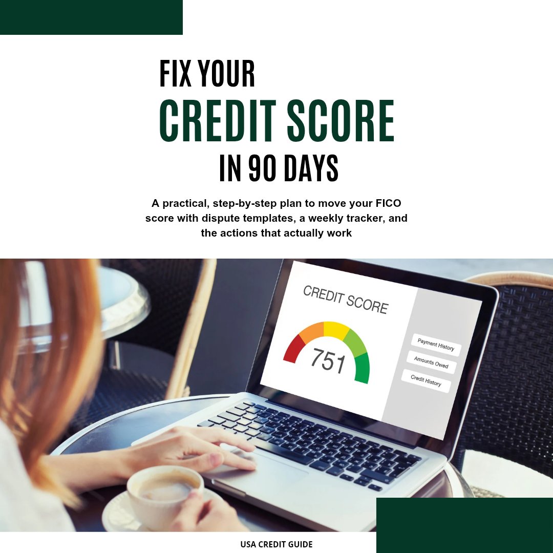 Fix Your Credit Score in 90 Days USA Guide